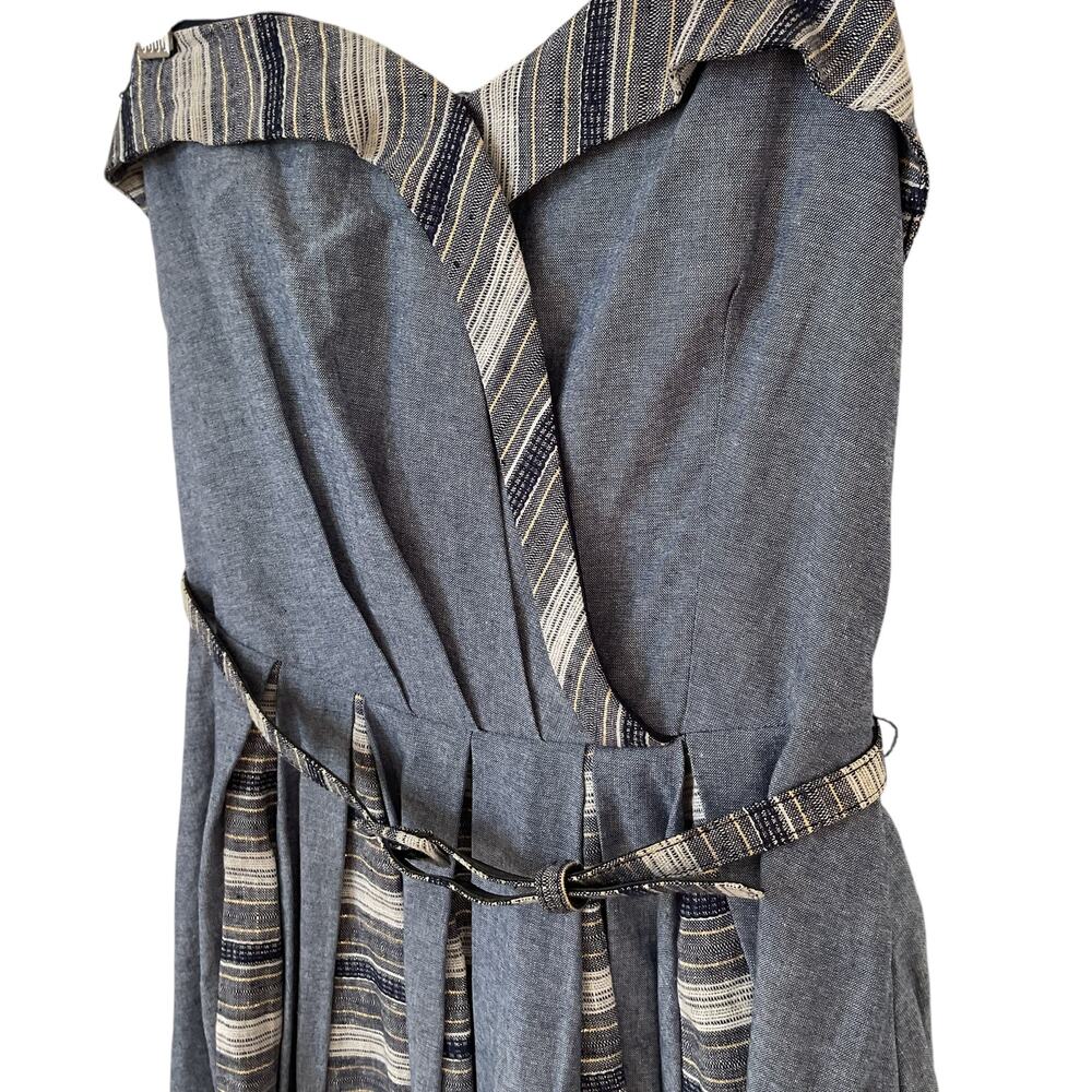Eva Franco Charity dress size 2 strapless belted fit and flair nwt - Picture 11 of 12
